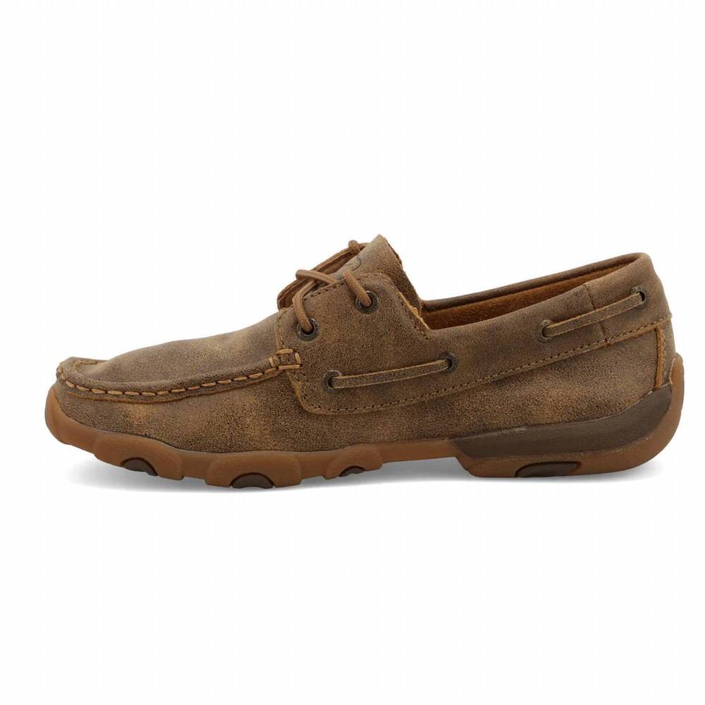 NEW TWISTED X women's boat driving moc shoe in bomber